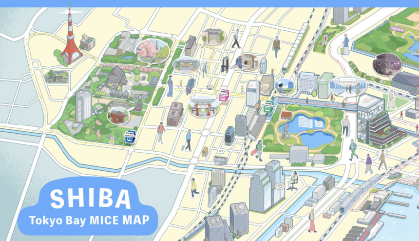 MICE来街者向けデジタルマップの開発事例｜スマートシティ竹芝でリアルタイム混雑情報・バス位置を提供